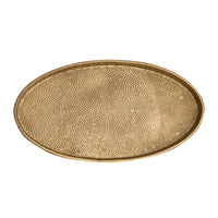 Oval Pebble Tray - Set of 2 Brass