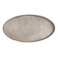 Oval Pebble Tray - Set of 2 Nickel