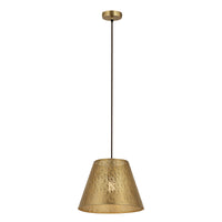 Hargen 15'' Wide 1-Light Pendant - Antique Brass
