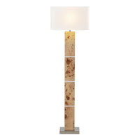 Cahill 63'' High 1-Light Floor Lamp - Natural Burl - Includes LED Bulb