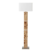 Cahill 63'' High 1-Light Floor Lamp - Natural Burl - Includes LED Bulb