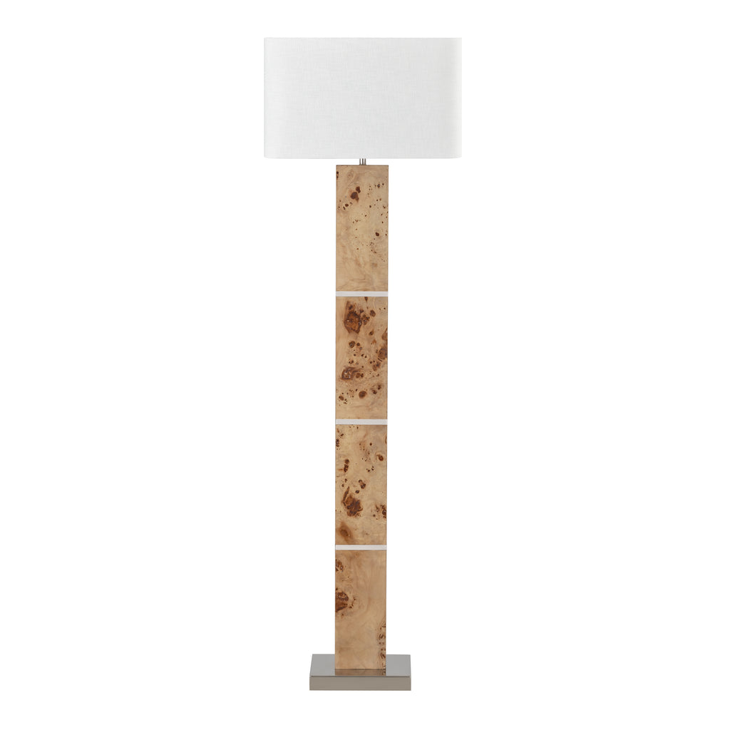 Cahill 63'' High 1-Light Floor Lamp - Natural Burl