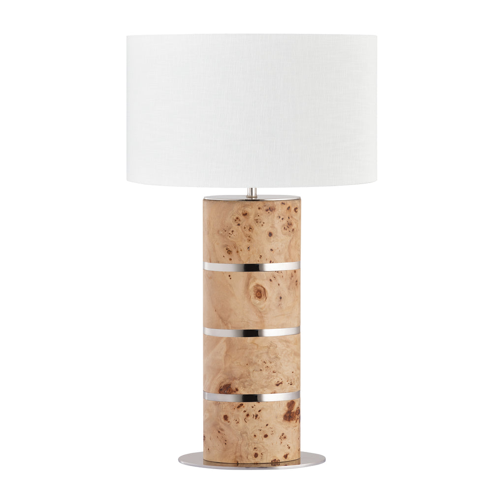 Cahill 28'' High 1-Light Table Lamp - Natural Burl - Includes LED Bulb