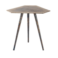 Carleton Accent Table - Oxidized Nickle