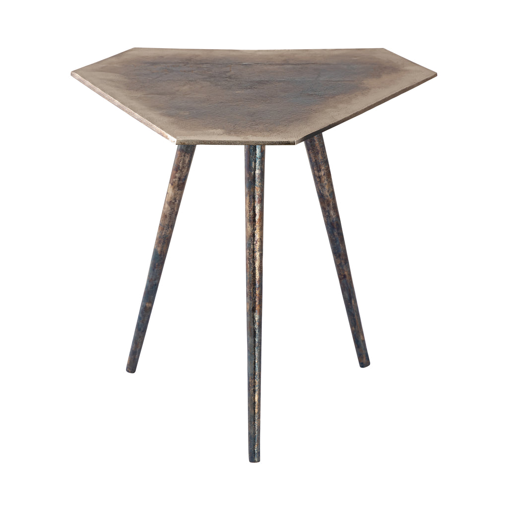 Carleton Accent Table - Oxidized Nickle