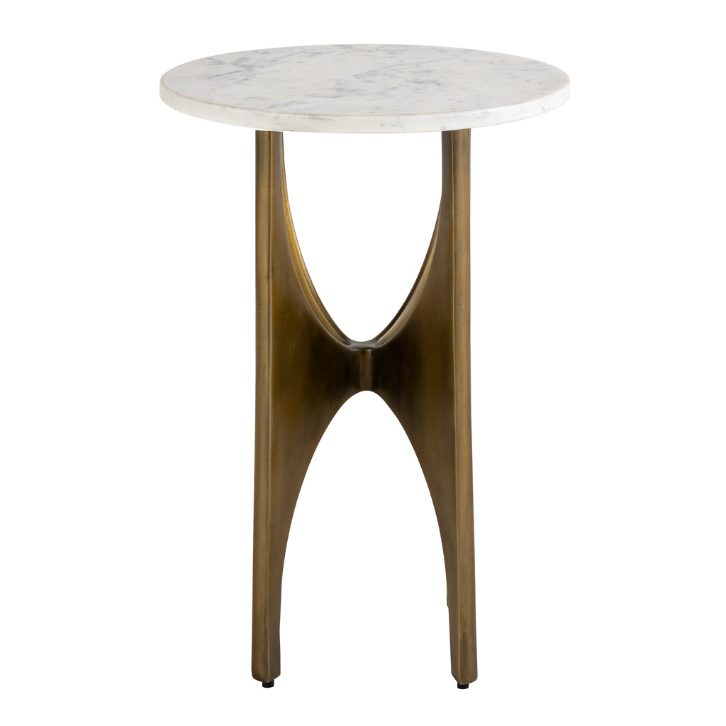 Elroy Accent Table - Brass