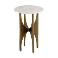 Elroy Accent Table - Brass
