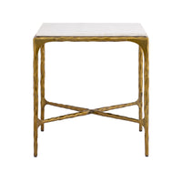 Seville Forged Accent Table - Antique Brass