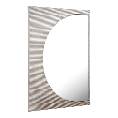 Flute Wall Mirror - Polished Nickel