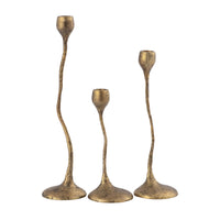 Rosen Candleholder - Set of 3 Brass