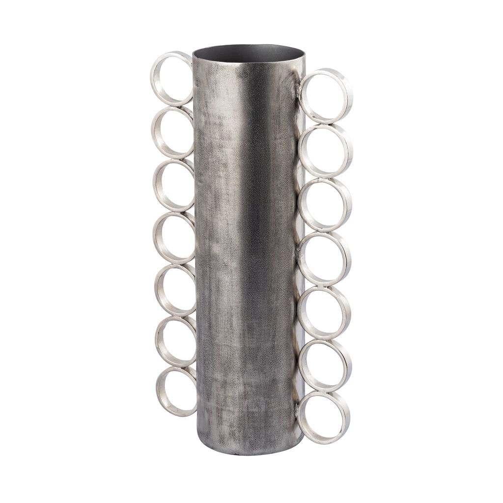 Cirq Vase - Large Antique Nickel