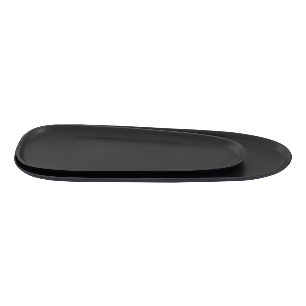 Blain Tray - Set of 2 Matte Black