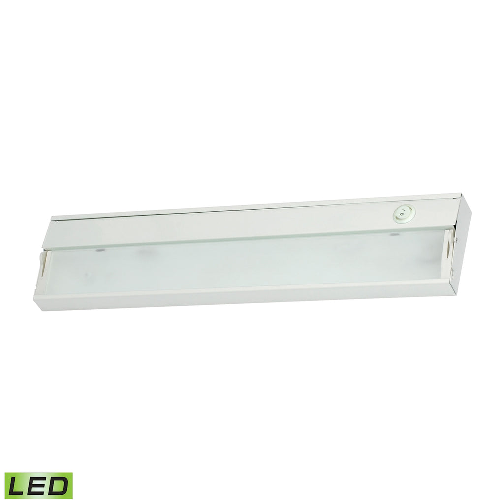 ZeeLED 2-Light Under-cabinet Light in White with Diffused Glass - Integrated LED