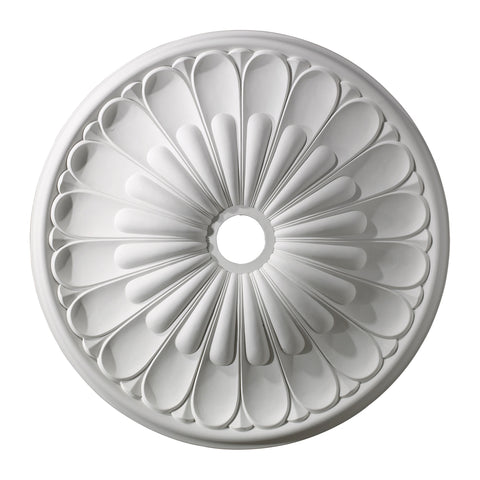 Melon Reed Medallion 32 Inch in White Finish