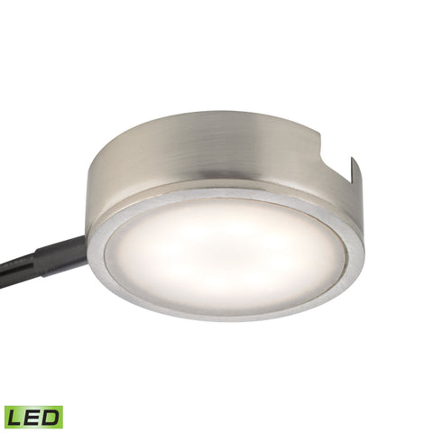 Tuxedo 1 Light LED Undercabinet Light In Satin Nickel With Power Cord And Plug