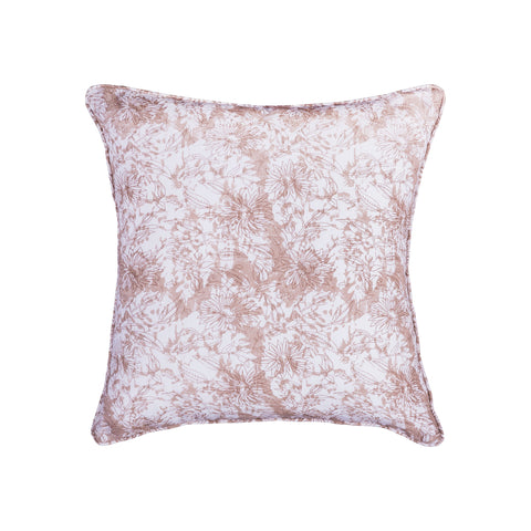 Block Print 20x20 Hand-Printed Reversible Pillow in 100% Cotton
