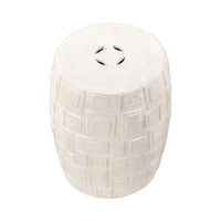 Cambeck Accent Stool - White