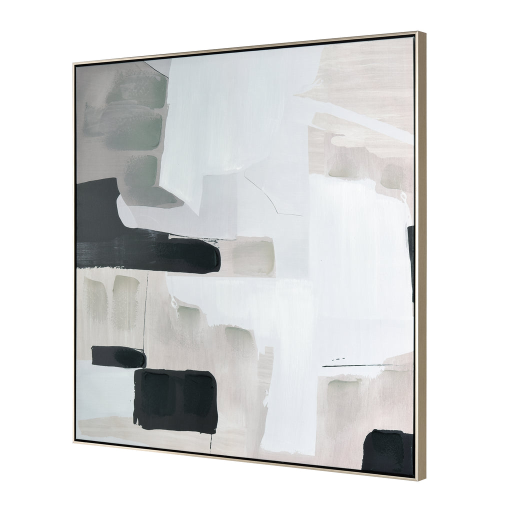 Blanc II Abstract Framed Wall Art