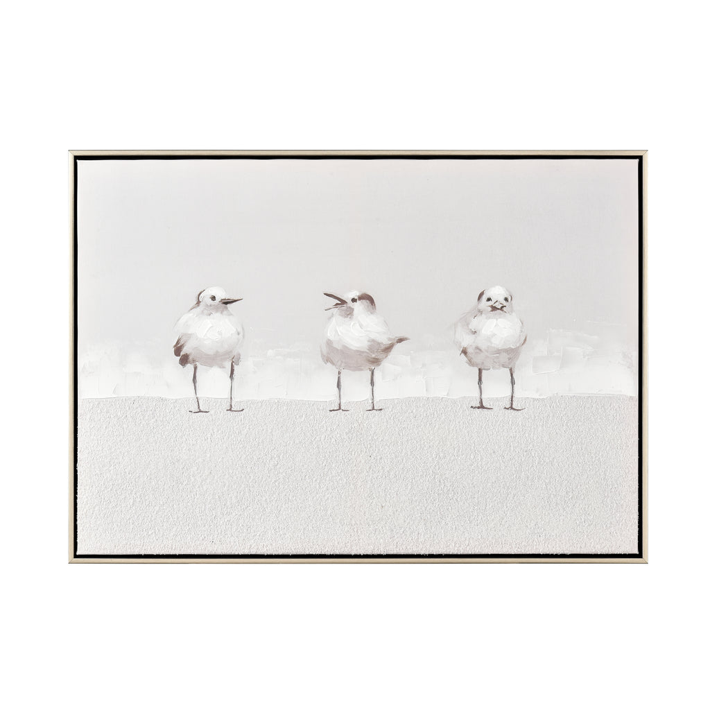 Three Gulls Framed Wall Art