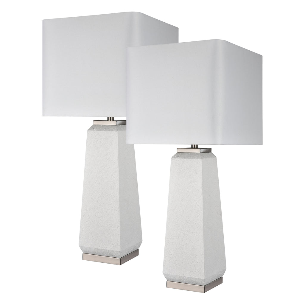 Luke 34.5'' High 1-Light Table Lamp - Set of 2 White