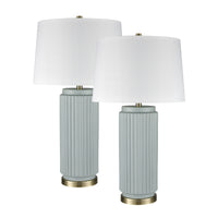 Knox 30'' High 1-Light Table Lamp - Set of 2 Light Blue