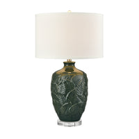 Goodell 27.5'' High 1-Light Table Lamp - Green Glaze - Includes LED Bulb