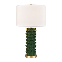 Beckwith 27'' High 1-Light Table Lamp - Dark Green - Includes LED Bulb