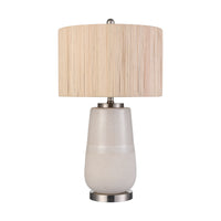 Babcock 27'' High 1-Light Table Lamp - White Glaze - Includes LED Bulb