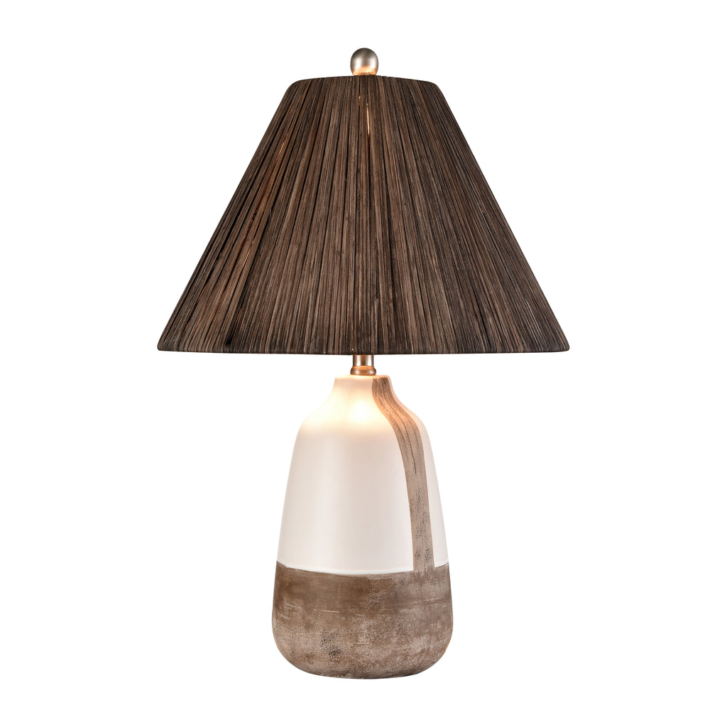 Kirkover 26'' High 1-Light Table Lamp - White Glaze - Includes LED Bulb