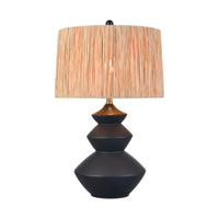 Lombard 27'' High 1-Light Table Lamp - Black - Includes LED Bulb