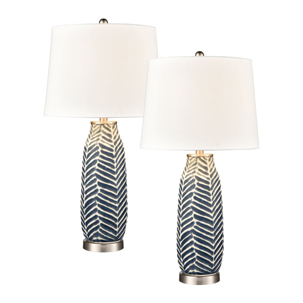 Bynum Table Lamp - Set of 2 Navy