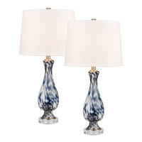 Cordelia Sound 30'' High 1-Light Table Lamp - Set of 2 Blue