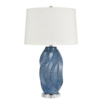 Blue Swell 28'' High 1-Light Table Lamp