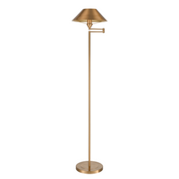 Arcadia 63'' High 1-Light Floor Lamp - Aged Brass