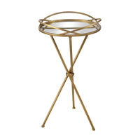 Nasso Accent Table - Brass