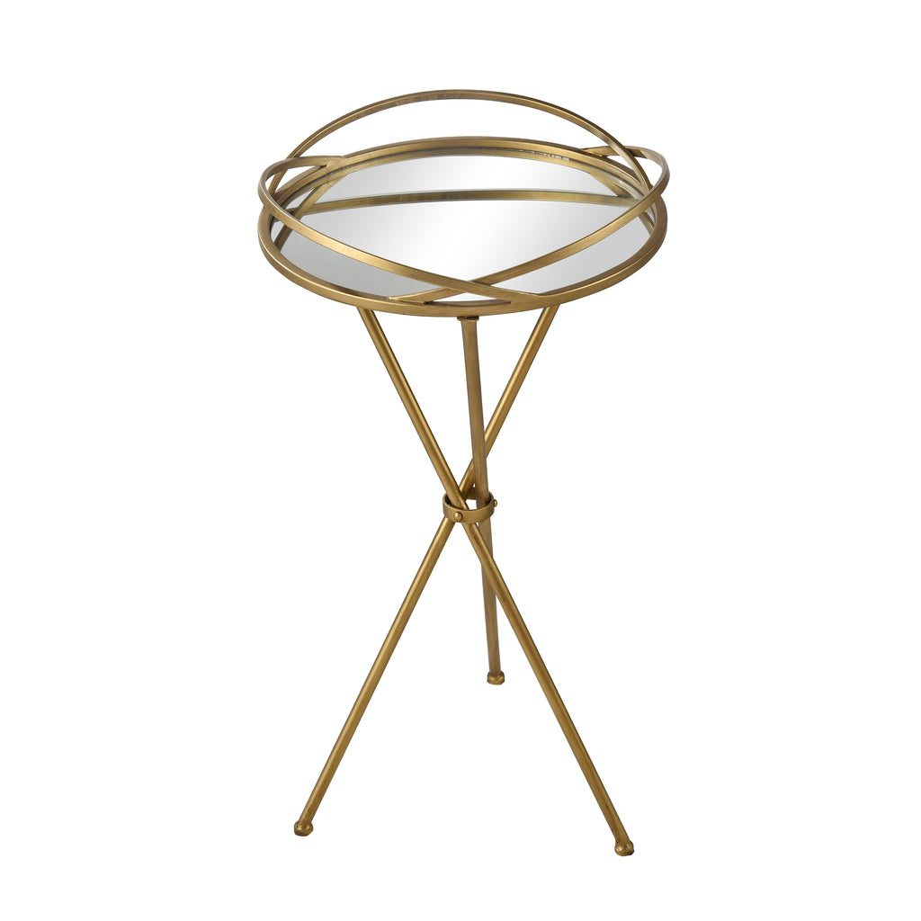 Nasso Accent Table - Brass
