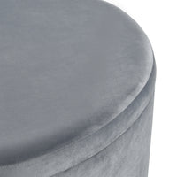 Linder Ottoman - Charcoal