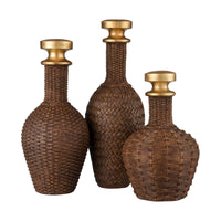 Duin Bottle - Set of 3 Brown