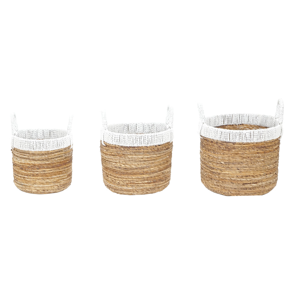 Holset Baskets - Set of 3 White