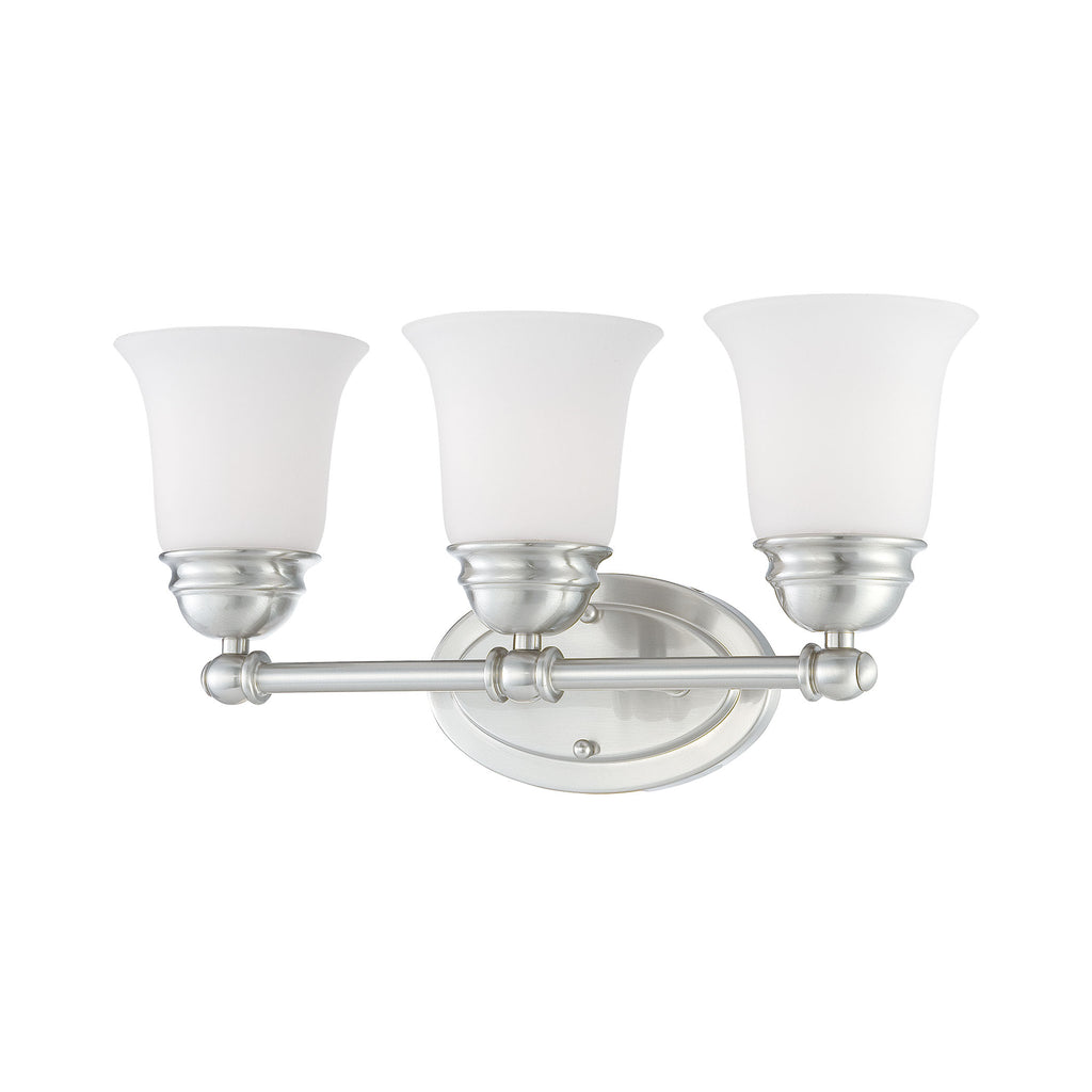 BELLA wall lamp Brushed Nickel 3x100W