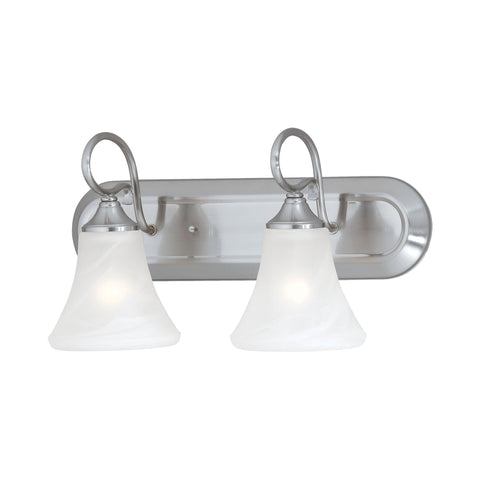ELIPSE wall lamp Brushed Nickel 2x100W