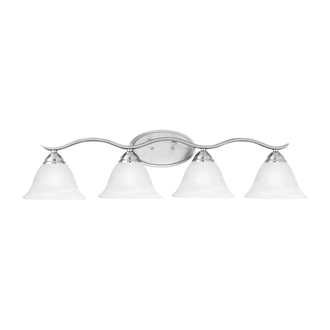 PRESTIGE wall lamp Brushed Nickel 4x100