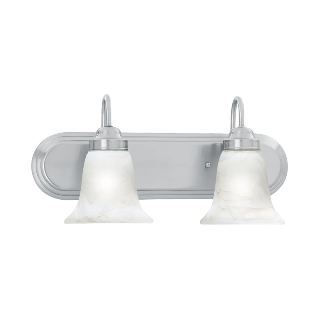 HOMESTEAD wall lamp Brushed Nickel 2x100