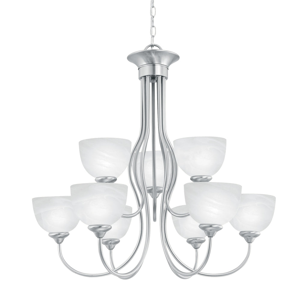 TAHOE chandelier Brushed Nickel 9x60W