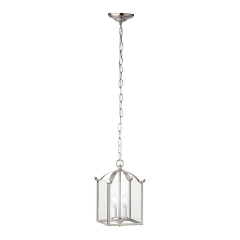 ESSENTIALS chandelier Brushed Nickel 2x
