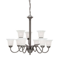 RIVA chandelier Painted Bronze 9x60W 120