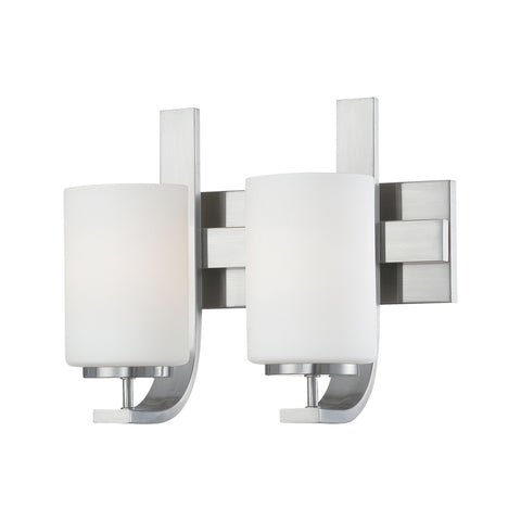 PENDENZA wall lamp Brushed Nickel 2x100