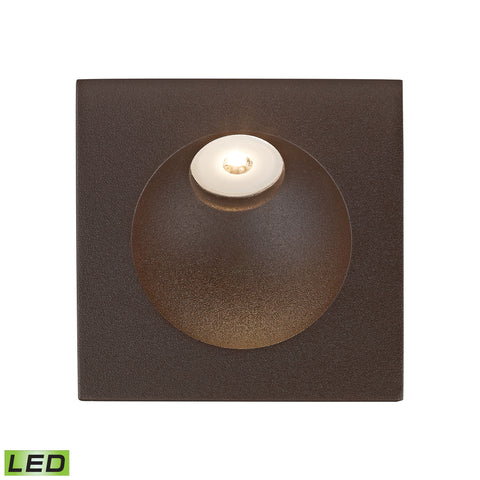 Zone LED Step Light In Matte Brown