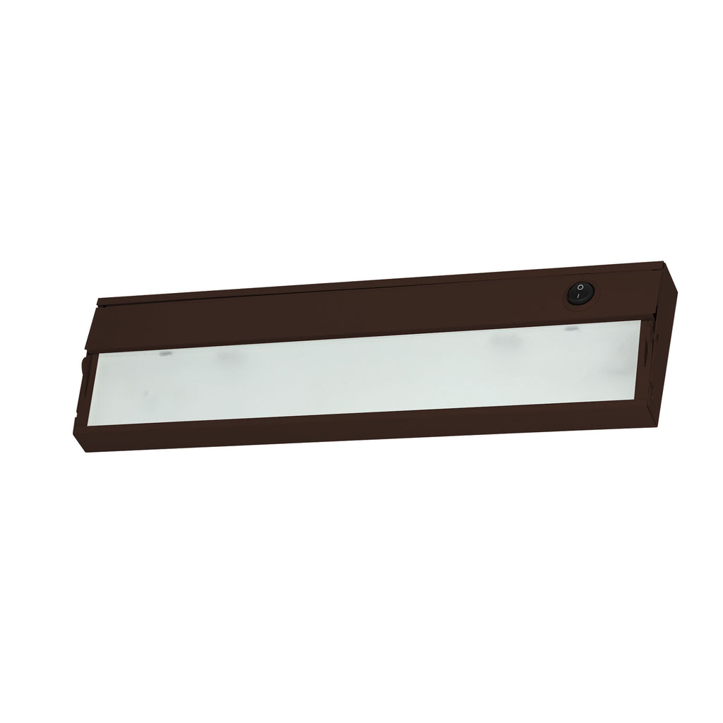 ZeeLine 1 Lamp Xenon Cabinet Light In Bronze With Diffused Glass